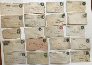 33 piece 1880s-90s postal stationery used lot [y3518]