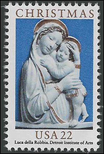 #2165 22c Madonna and Child 1985 Mint NH