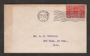 US Sc Q2, 2c Parcel Post on 1913 Minneapolis cover 2;0
