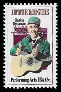 PCBstamps   US #1755 13c Jimmie Rodgers, 1978, MNH, (10)