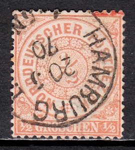 North German Confederation - Scott #15 - Used - Toned perf - SCV $2.75