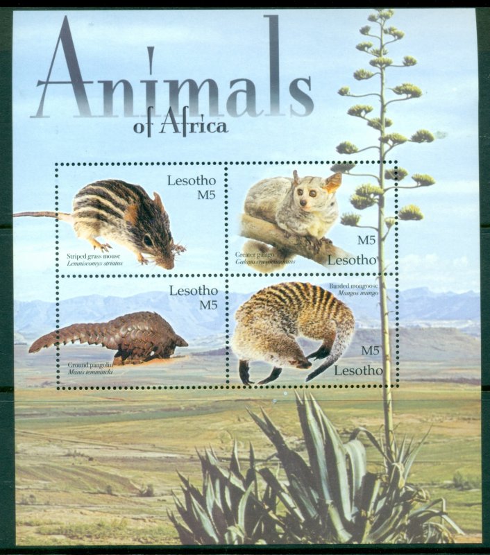 Lesotho 2004 Animals of Africa MS MUH