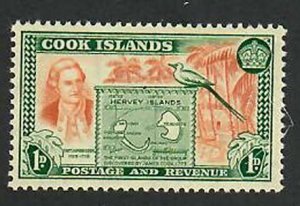 Cook Islands; Scott 132; 1949; Unused; NH