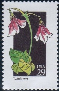 1992 29c Wildflowers: Twinflower Scott 2665 Mint F/VF NH