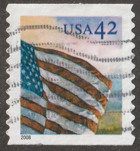 USA, stamp,  Scott#4238, used, hinged, Flag