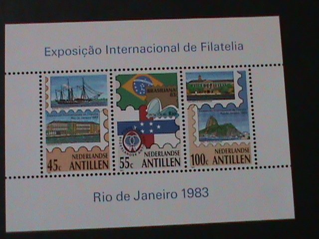 NEDERLAND-ANTILILEN-1983 SC#495a BRASILIANA'83 WORLD STAMPS SHOW MNH S/S VF