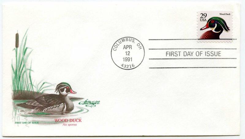 2484  BEP (black)  Wood Duck  Artmaster FDC