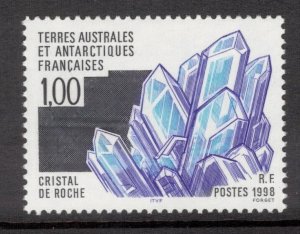 FRENCH ANTARCTIC 1998 1fr Rock Crystal; Scott 235, Yvert 226; MNH