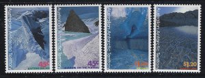 Australian Antarctic 1996 Landscape Paintings set Sc# L98-101 NH