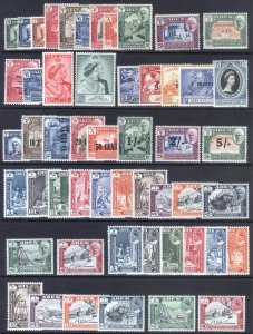 Aden - Qu'aiti State Hadhramaut 1942-63 Compl. Scott 1-52 SG 1-52 MNH* C...