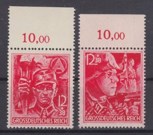Germany 1945 Sc#B292-293 Mi#909-910 margin mnh SA/SS (DR1041)