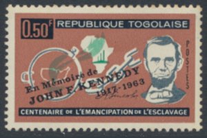 Togo  SC# 454   MNH   Kennedy Lincoln   see details & scans
