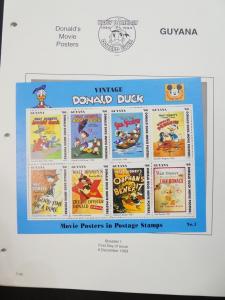 EDW1949SELL : GUYANA Beautiful collection of VF MNH Disney sets, S/S & Shtlts