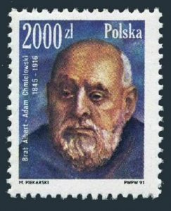 Poland 3018 two stamps, MNH. Mi 3317. Brother Albert - Adam Chmielowski, 1991.