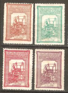 Romania B5-8 Mi 165-68 MHR VF 1906 SCV $61.00