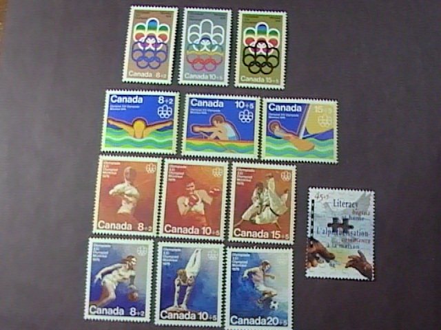 CANADA # B1-B13-MINT NEVER/HINGED---SEMI-POSTAL--13 STAMP RUN--1974-96