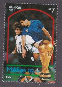 Maldive Islands #  1488A, Italy World Cup Soccer Players, NH, 1/3 Cat.