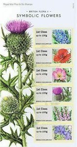 2014  - SYMBOLIC FLOWERS  POST & GO PRESENTATION PACK - P&G 16 - UNMOUNTED MINT