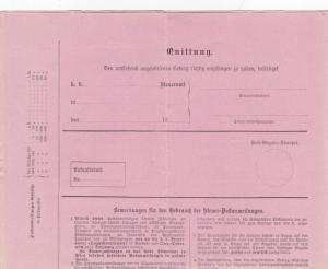 Austria 1892 unused Post tax return Aigen to Bad Reichenhall Pristine Condition