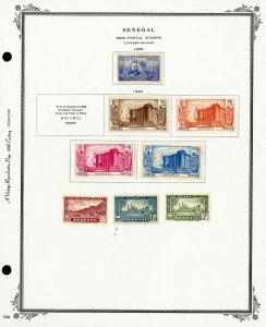 Senegal Clean 1800s to 1939 Stamp Collection