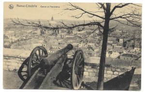 German World War 1 Feld Post 1918 to Ebenhausen PPC Citadelle of Namur Cannon