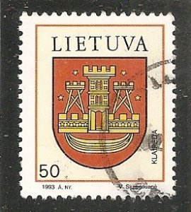 Lithuania   Scott 456   Arms   Used