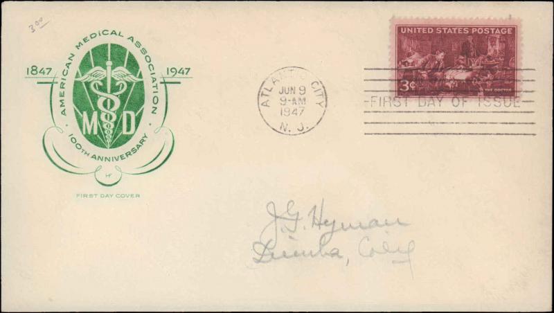 United States, New Jersey, First Day Cover, Medical