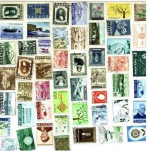 Iceland Stamp Collection - 50 Different Stamps