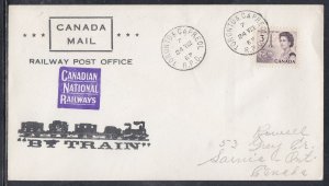 Canada - Aug 1967 Toronto & Capreol, ON RPO Cover #3