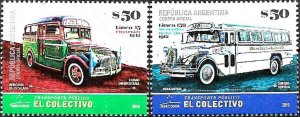 Argentina 2019 MNH Stamps Scott 2890-2891 Old Buses Bus