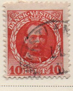 Danish West Indies Sc 44 1908 10 bit red Frederik VIII stamp used