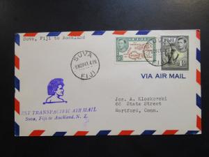 Fiji 1941 First Flight Cover to Auckland - Z6341