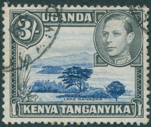 Kenya Uganda Tanganyika 1950 deep violet-blue & black Perf 13x12½ SG147ac used