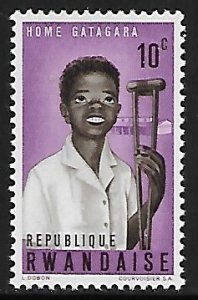 Rwanda # 70 - Boy with Crutch - MNH.....{KGr20}