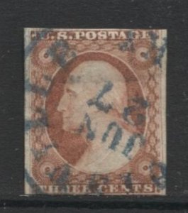 STAMP STATION PERTH USA#11A Dull Red Type I With PSE Certificate-VF/XF-Blue cds