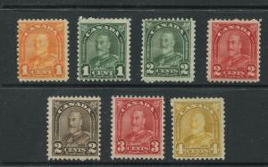 Canada - Scott 162-168 - Definitive Issue - 1930- MNH - Short Set of 7 Stamps