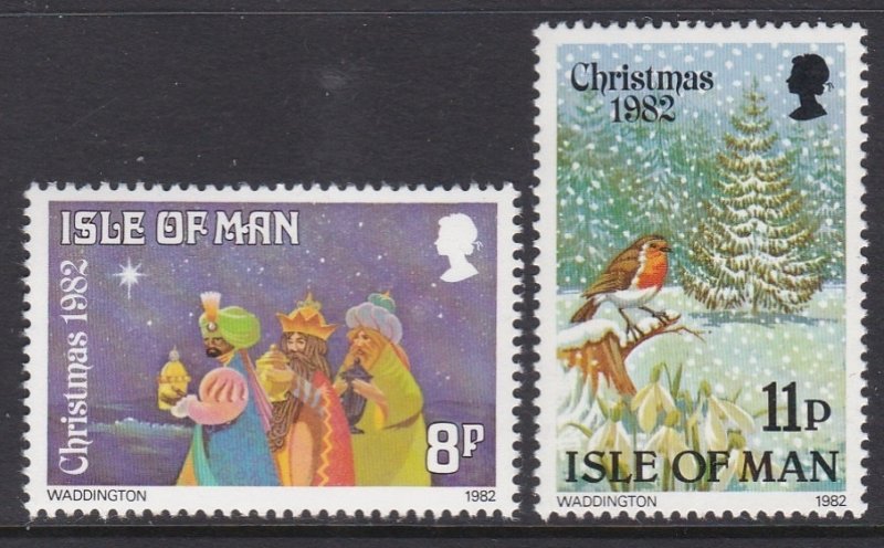 221-22 Isle Of Man Christmas MNH