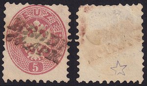 Austria - 1864 - Scott #24 - used - BIELITZ pmk Poland