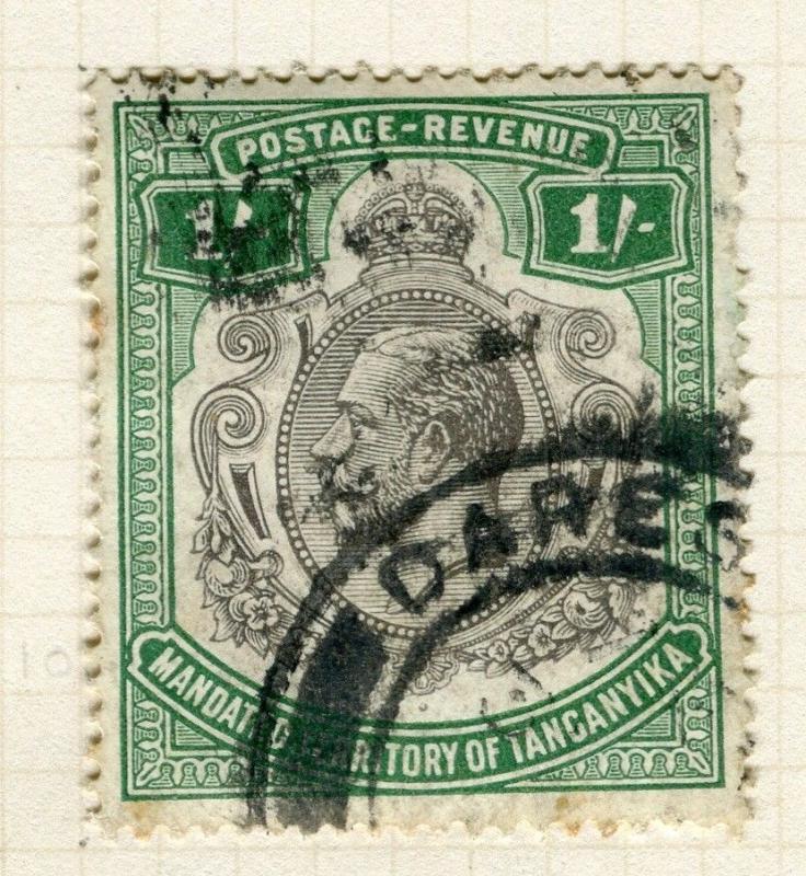 BRITISH KUT; TANGANYIKA 1927 GV issue fine used 1s. value