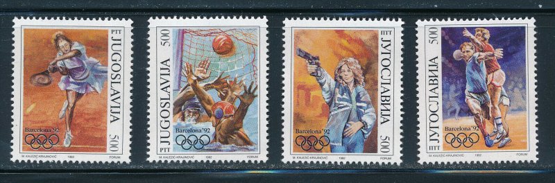 Yugoslavia - Barcelona Olympic Games MNH Sports Set (1992) 