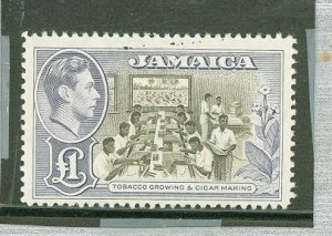 Jamaica #141v Unused Single