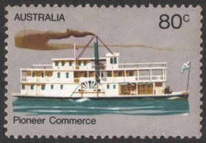 Australia SC#538 80¢ Paddle Steamer (1972) MLH