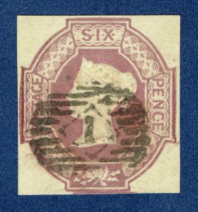 [sto650] 1854 SG58 used 6d Mauve 4 Margins cv:£1000