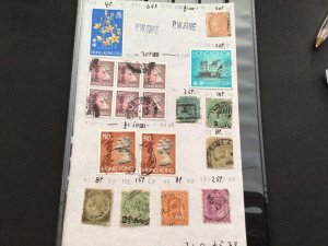 India  Hong Kong vintage stamps Ref 60727