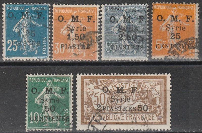 Sy-ia #37-8, 42, 58, 61, 93  F-VF Used  CV $5.90 (A9710)