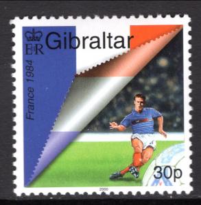 Gibraltar 832 Soccer MNH VF