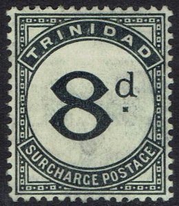 TRINIDAD 1905 POSTAGE DUE 8D WMK MULTIPLE CROWN CA