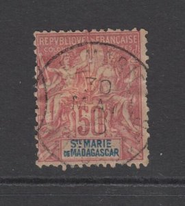 St. Marie & Madagascar (French), Scott 11 (Yvert 11), used 