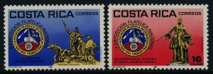 Costa Rica 311-2 MNH National Stamp Exhibition, National Monument