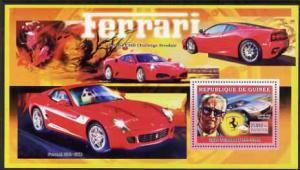 Guinea - Conakry 2006 Ferrari perf s/sheet #2 containing ...